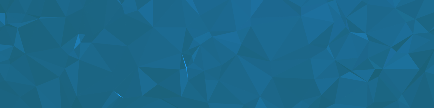 Abstract low-poly geometric background in shades of teal blue, with a dark atmospheric mood and subtle gradient transitions.